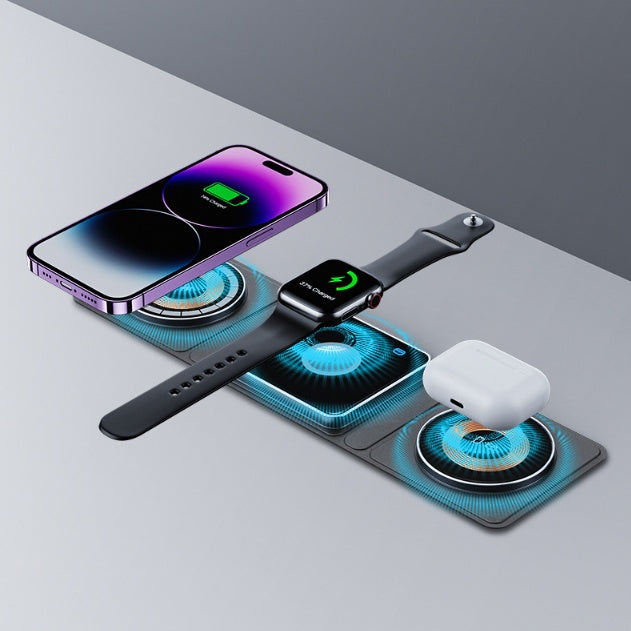 3 In 1 Magnetic Folding Wireless Charger