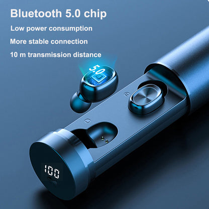 Cylindrical Case Earbuds 5.0 Wireless
