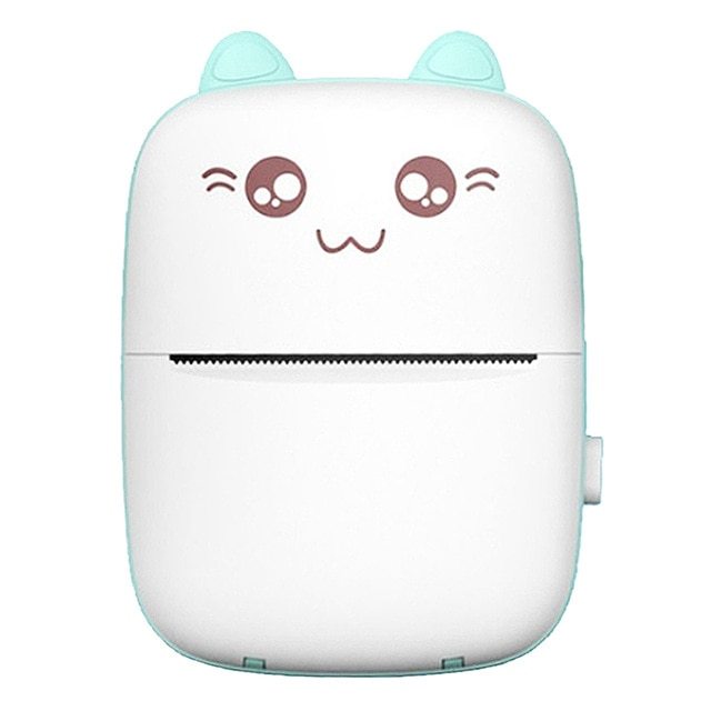 Cat-Themed Portable Mini Printer