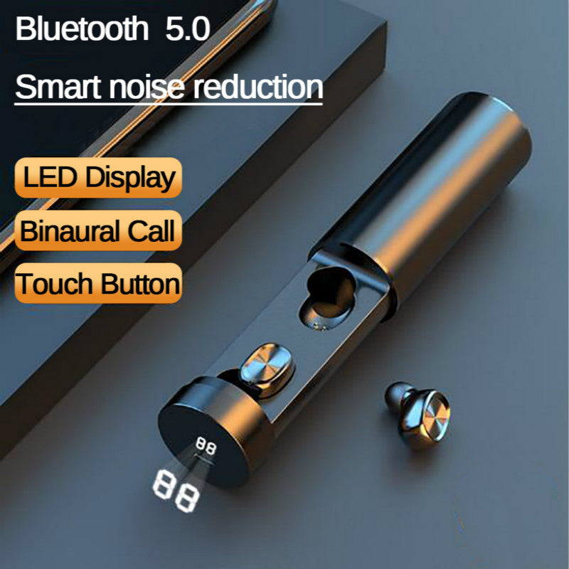 Cylindrical Case Earbuds 5.0 Wireless