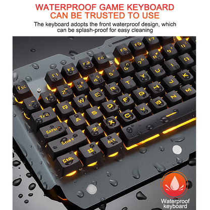 Wired Gaming Keyboard with Phone Holder
