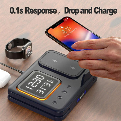 15W Wireless Charger Alarm Clock
