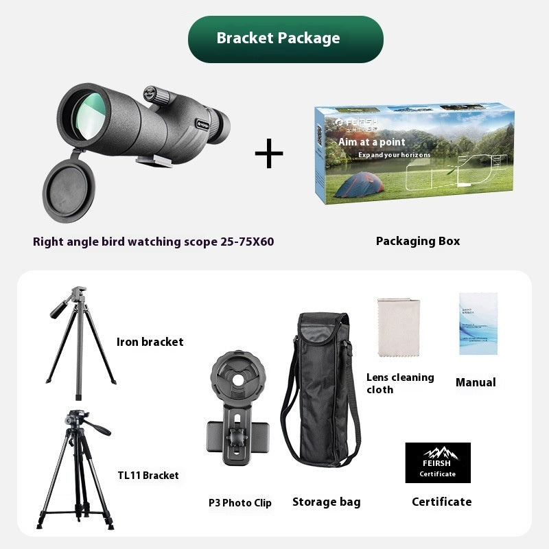 25-75x60 Zoom Monocular Telescope