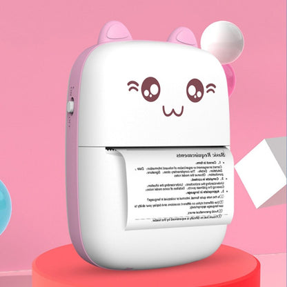 Cat-Themed Portable Mini Printer