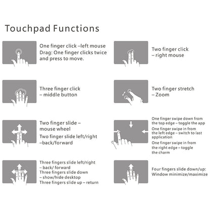 Multi-Touch Wireless Bluetooth Keyboard