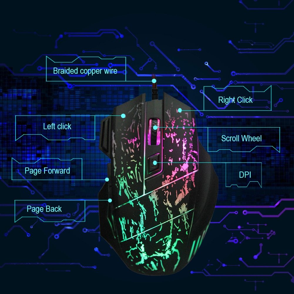 1200 DPI Computer Gaming Mouse