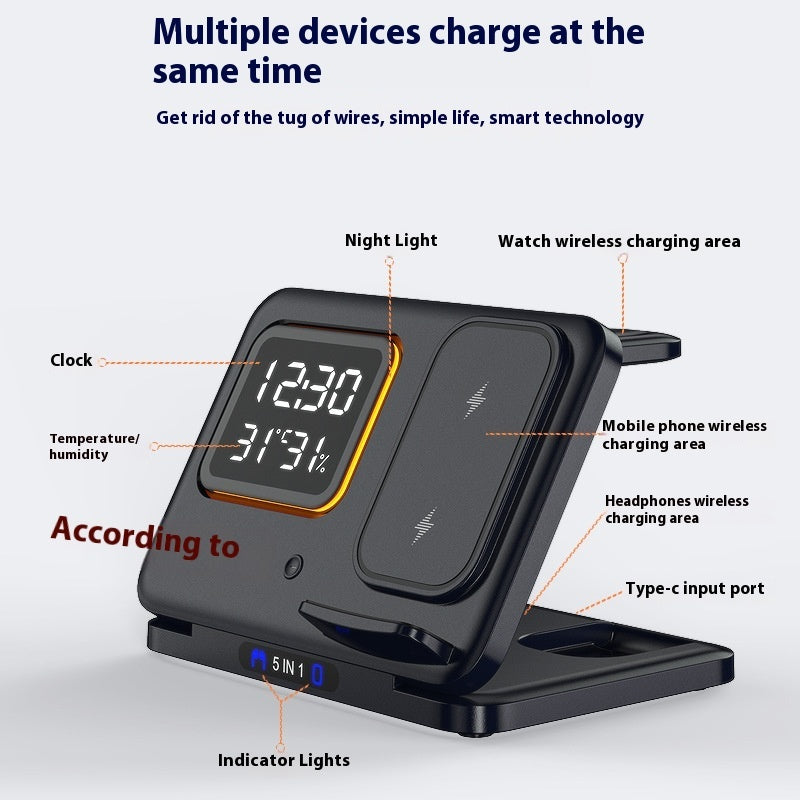 15W Wireless Charger Alarm Clock