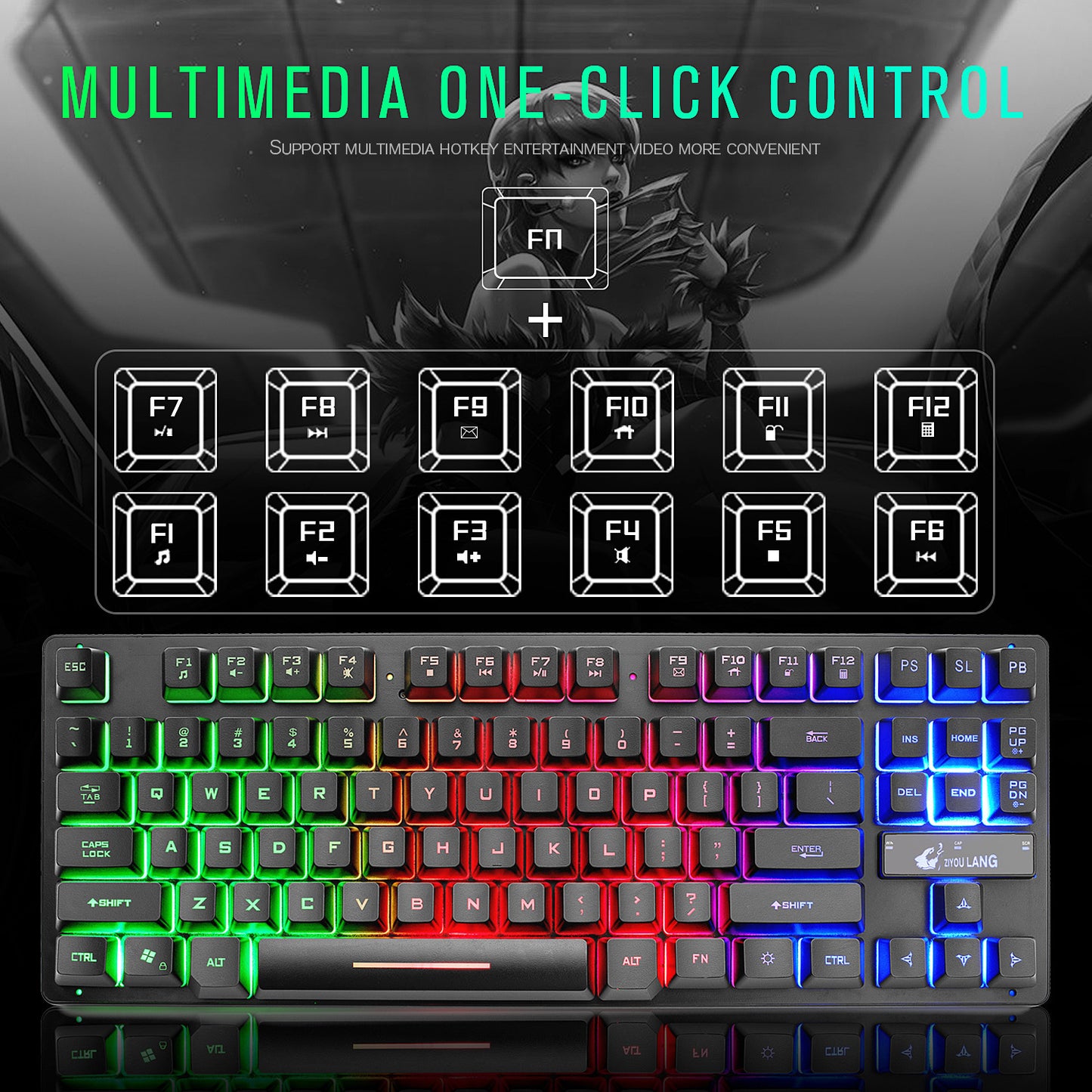 Colourful Mechanical Keyboard