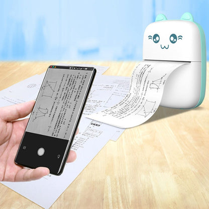 Cat-Themed Portable Mini Printer