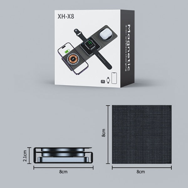 3 In 1 Magnetic Folding Wireless Charger