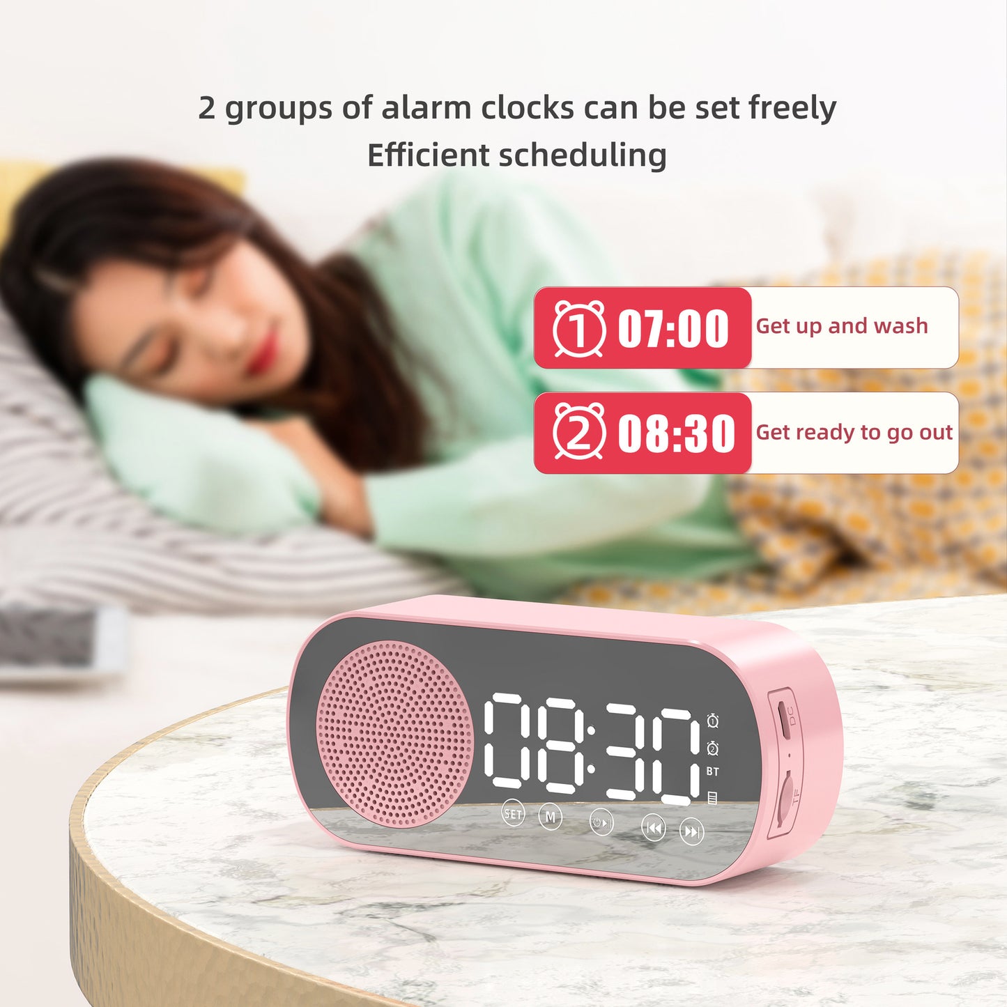 Mirror Digital Clock