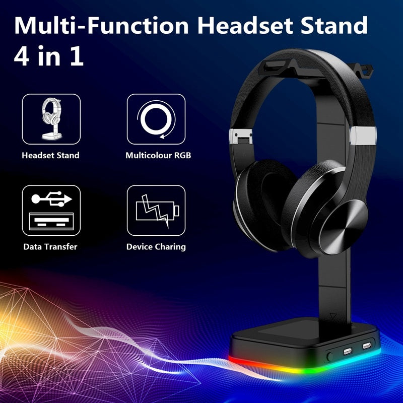 Desktop Gamer Headphone with Headset Holder