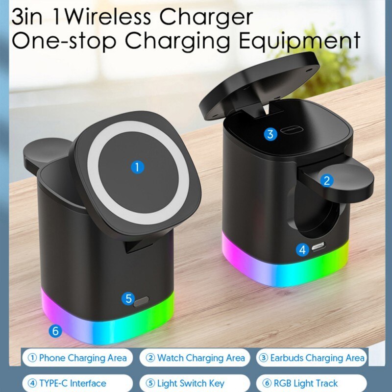 Ambient Light Magnetic Wireless Charger