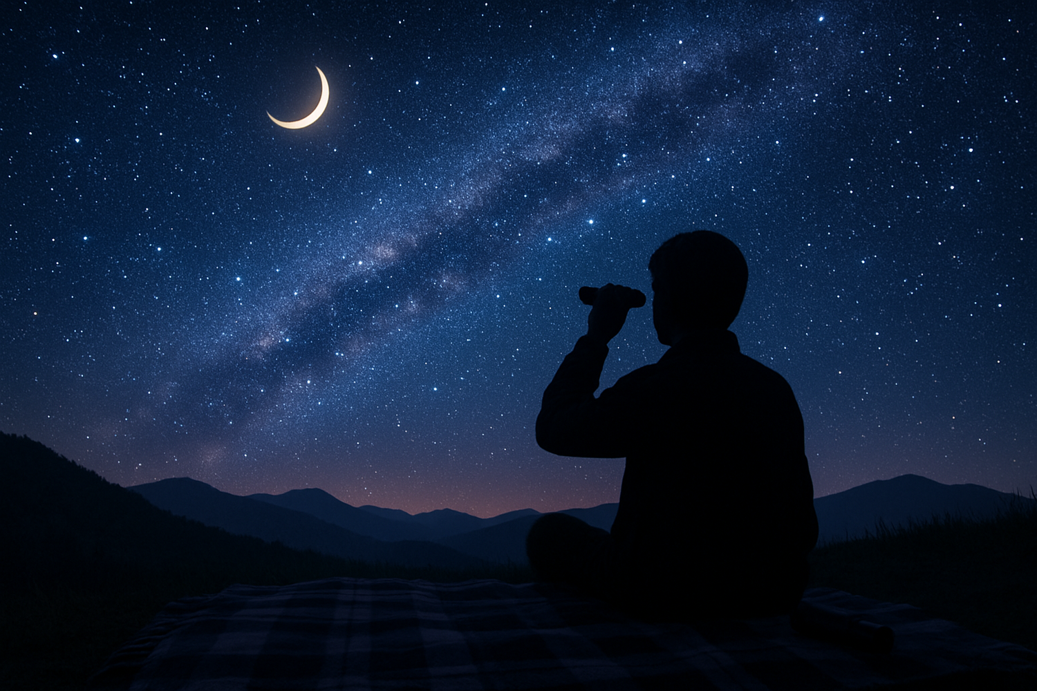 remove the large telescope and put a shadow of a monocular telescope